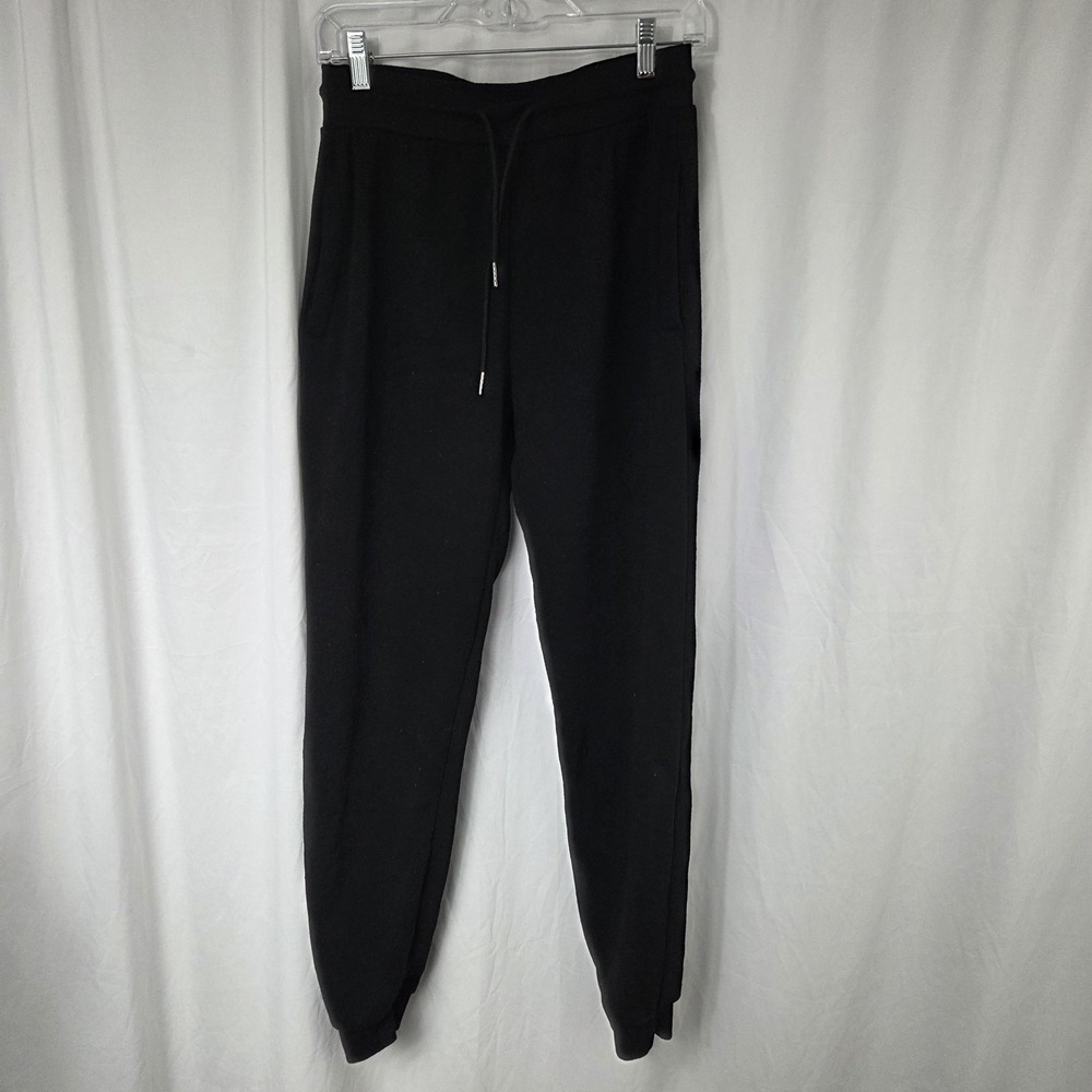 Galaxy By Harvic Pants Mens Medium Black Fleece Joggers Sweatpants Cuffed